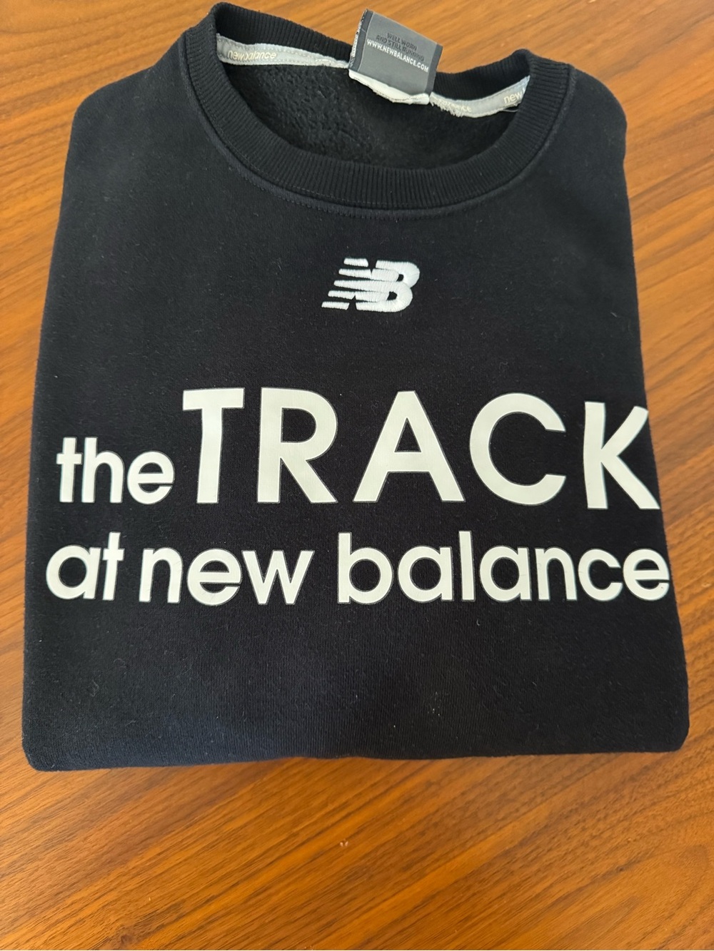 The TRACK at New Balance Black Crewneck Sweatshirt